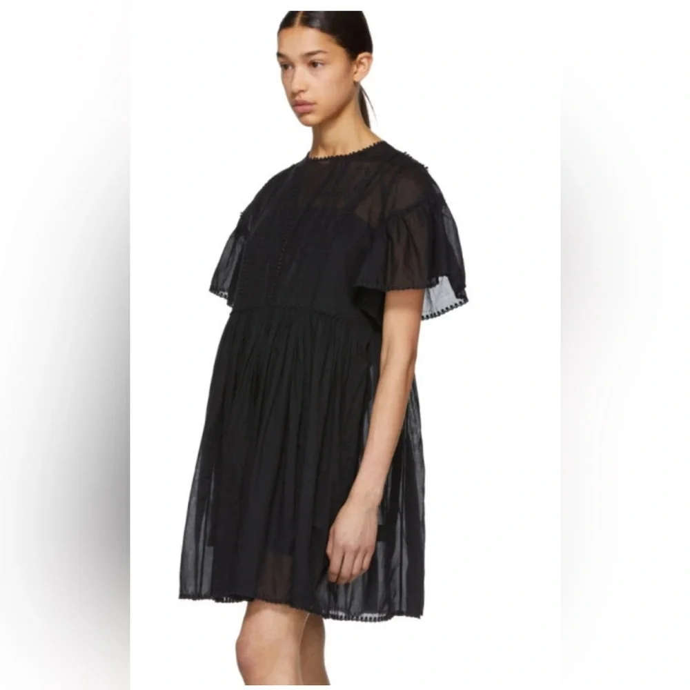 Isabel Marant Etoile Annaelle Embroidered Lace MiniDressRomantic Fairy Gruhge,12 - Picture 4 of 15